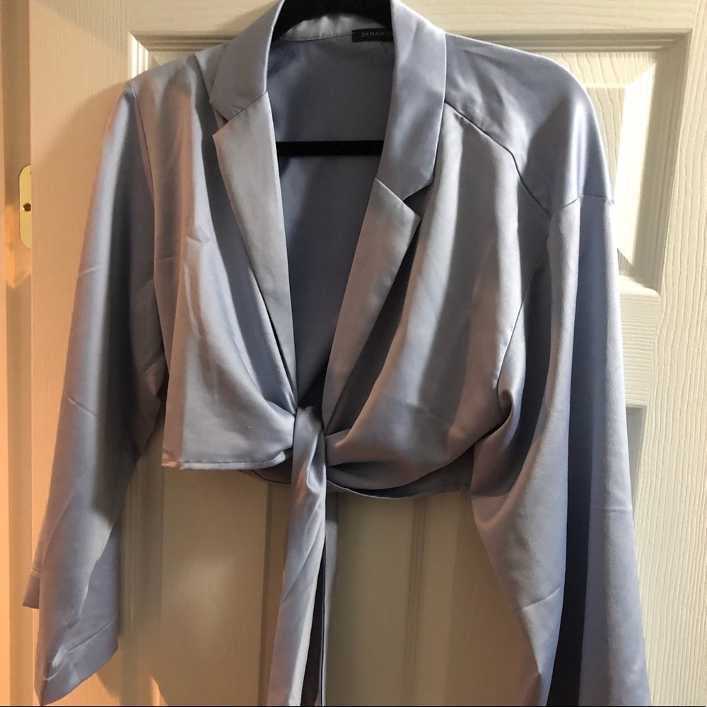 Dynamite Tie-front Blouse